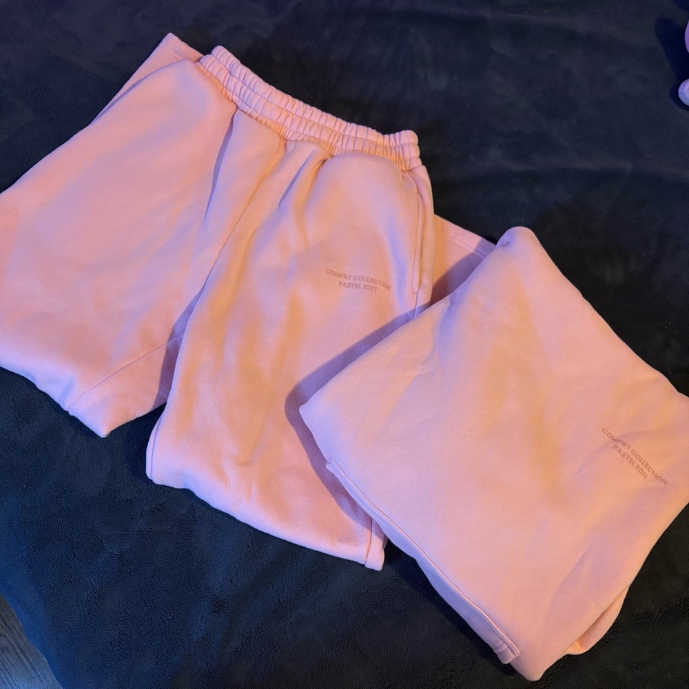 Comfrt Pastel Pink Sweat Set